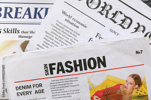 Morning newspaper as backgr...