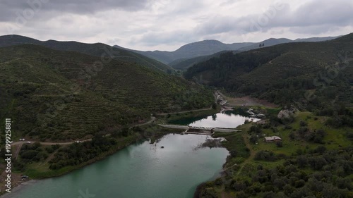 Epic Nature Drone Views Above a Scenic Lake