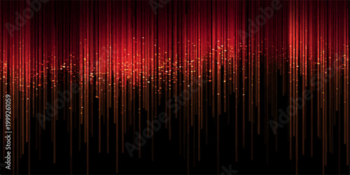 abstract red digital rain background, with vertical lines of varying lengths creating a dynamic and visually captivating composition.