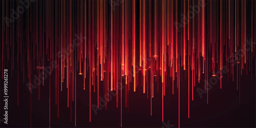 Abstract vibrant vertical lines cascading downward, a captivating blend of light and shadow, invoking a sense of movement and energy. 