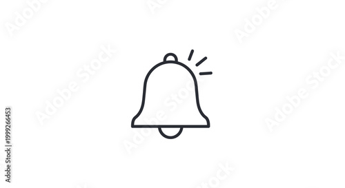 Alarm Bell Icon Notification Symbol.