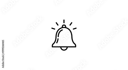 Bilde på lerret Alarm Bell Icon Notification Symbol.