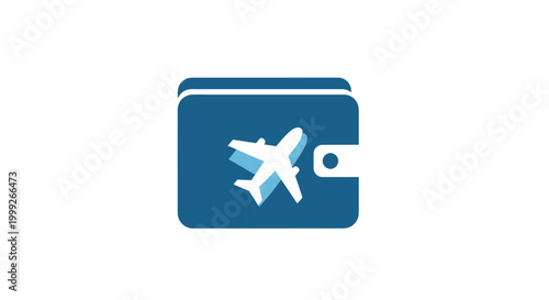 Airplane Travel Transportation Icon Symbol.