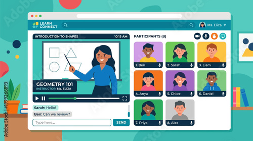 Online education platform for students and teacher.