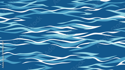 Calm ocean waves on a sunny day.