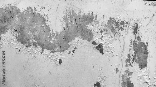 Bild auf Leinwand Cement wall background with peeling paint and rough grunge texture