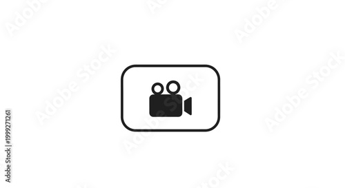 Camera Icon Graphic Design Element.