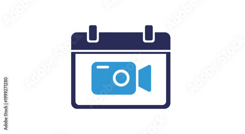 Camera icon on calendar page.