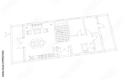 house building sketch architecture 3d illustration
