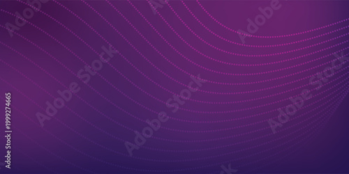 Modern Digital Purple Gradient with Particle Wave