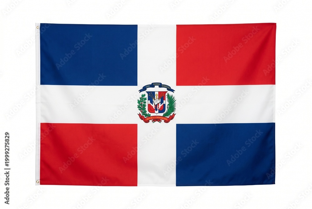 Fototapeta premium Official flag of the Dominican Republic