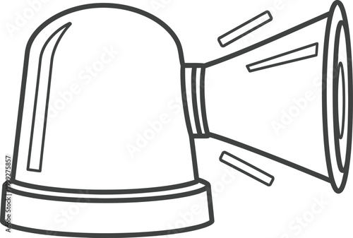 Siren light with emergency