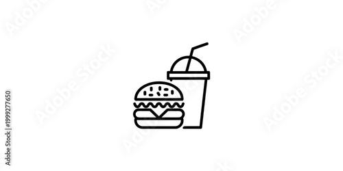 Bird in cage vector illustration with decorative sweet bakery themed design elements