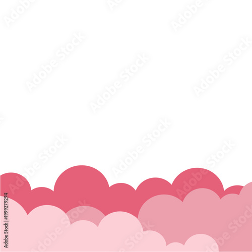 Pink Cloud Border