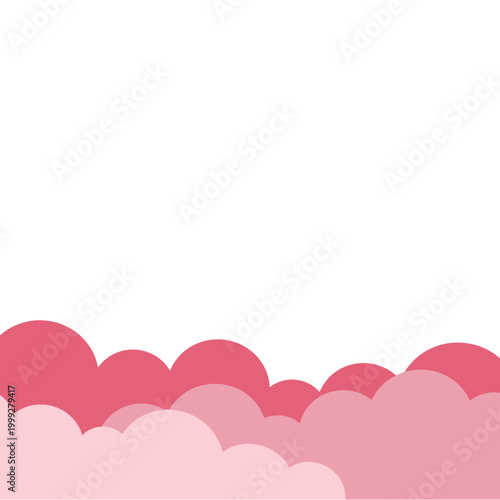 Pink Cloud Border