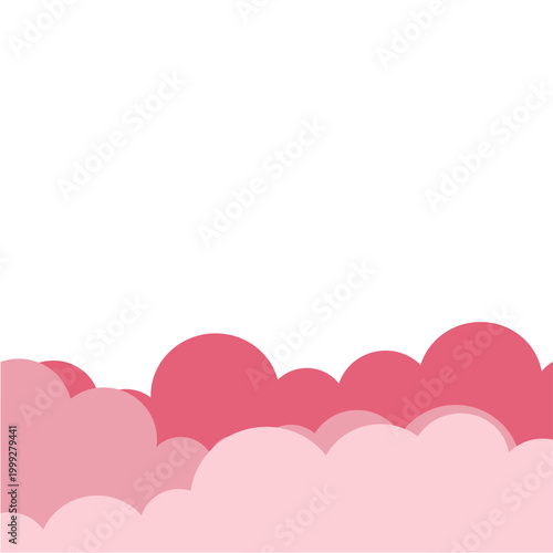 Pink Cloud Border
