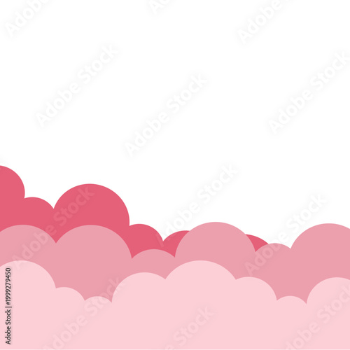 Pink Cloud Border