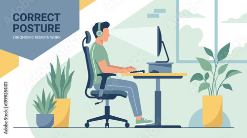 Correct Posture for Ergonomic Remote Work Setup