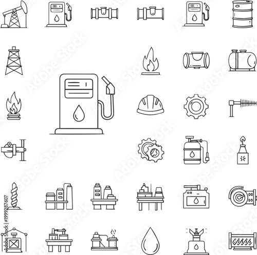 Oil and gas industry set pump jack
