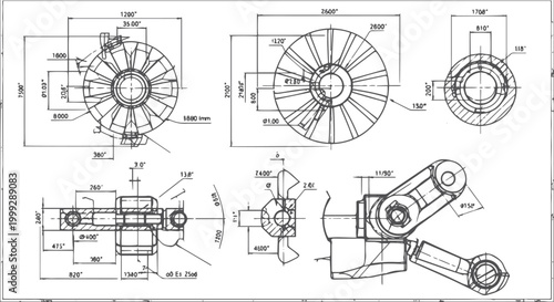 Technical engineering of mechanical components and assemblies