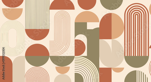 A modern and calming abstract design with organic shapes and warm tones. Perfect for website backgrounds, social media content, or marketing materials