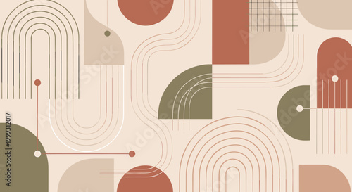A calming, modern abstract design evokes feelings of balance and tranquility, perfect for website backgrounds, marketing materials, or social media co