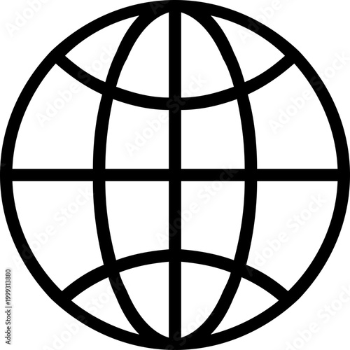 Illustration image of Earth Globe free icon isolated on white background