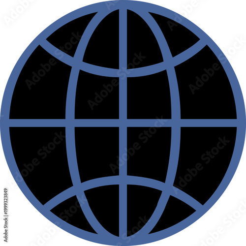 Illustration image of Earth Globe free icon isolated on white background