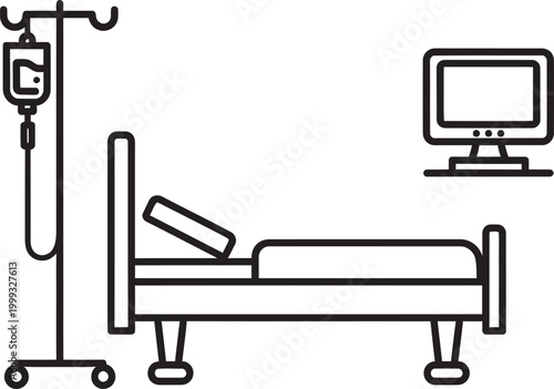 Medical imaging c-arm machine for diagnostic procedures Vector