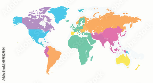 A colorful illustration of the world map (1)