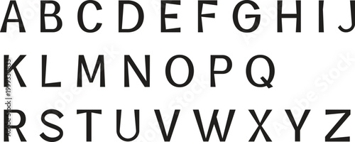 Creative letters style vector design with modern typography alphabet set, decorative text elements and stylish font composition, editable illustration for branding logo poster and social media