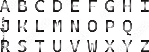 Creative letters style vector design with modern typography alphabet set, decorative text elements and stylish font composition, editable illustration for branding logo poster and social media