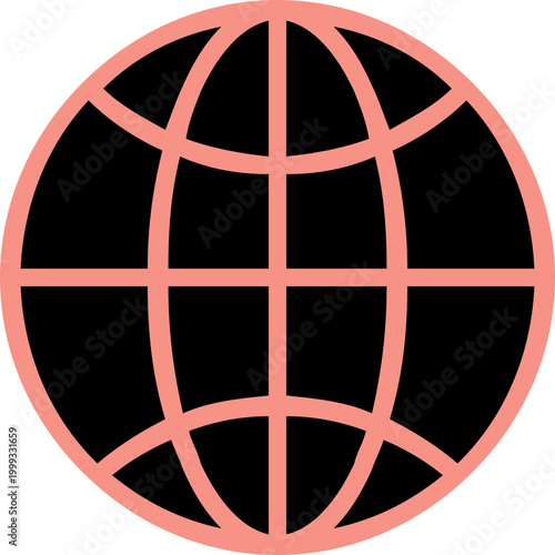 Illustration image of Earth Globe free icon isolated on white background