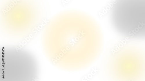 Quadro su tela Soft and luminous abstract background with blurred yellow and subtle gray circul