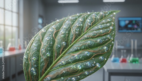 Futuristic Bio-Hybrid Plant Sensor for Environmental Data Monitoring