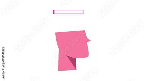 loading head is thinking animation footage