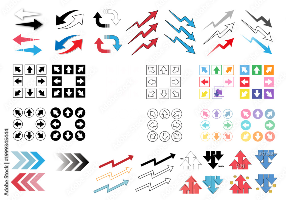 Obraz premium Arrow Icon Set