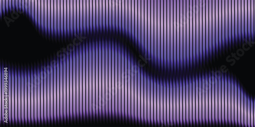 Elegant dark mode background with purple gradient vertical line wave.