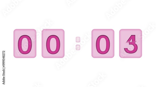countdown timer animation footage