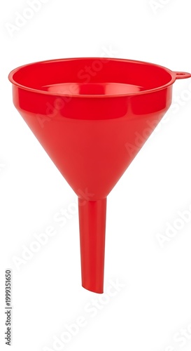 Red Funnel - A Simple Tool for Liquid Transfer and Kitchen Use.