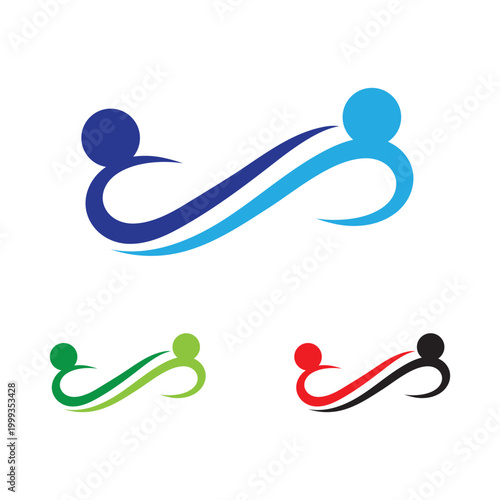 Family care infinity logo vector