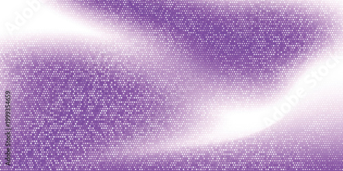 Canvastavla Abstract cosmic data visualization with purple star-shaped halftone grid