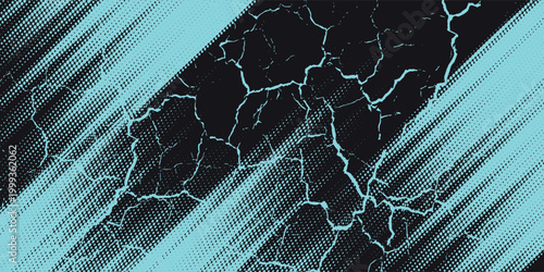 turquoise black brush wrap car sticker pattern abstract banner sporty lines black turquoise grunge color combination brush pattern racing motorsport design, Eps 10.