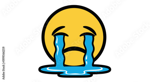 Crying Emoji Face with Tears