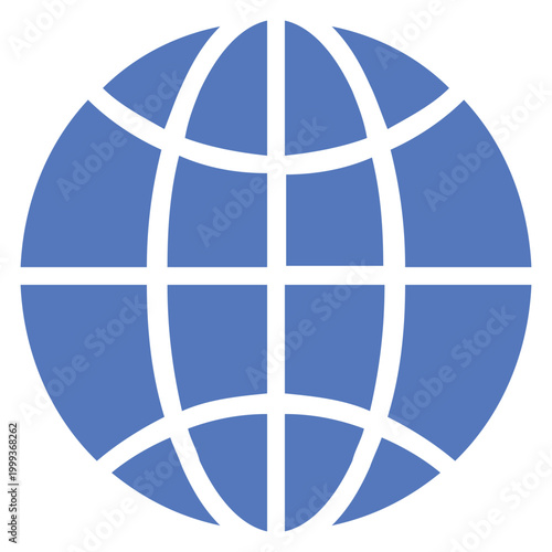 Illustration image of Earth Globe free icon isolated on white background
