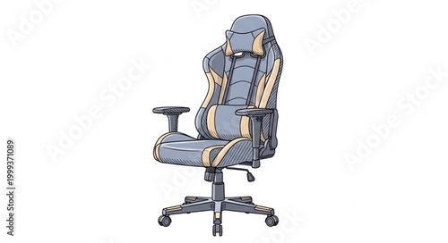 Office Chair Ergonomic Adjustable Swivel Seating.