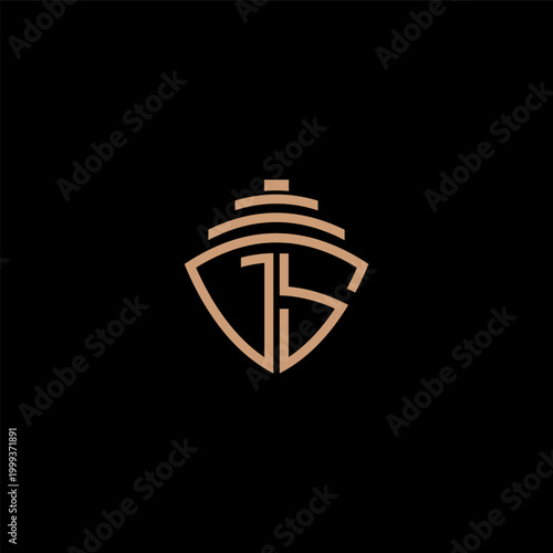 creative simple logo design initial GS yatch
