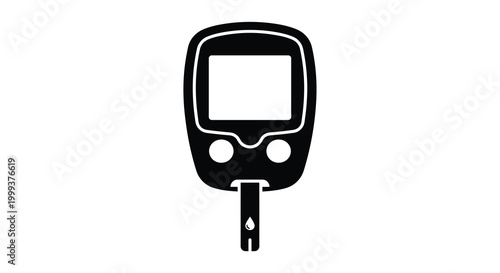 glucose meter silhouette high quality professional detailed modern
