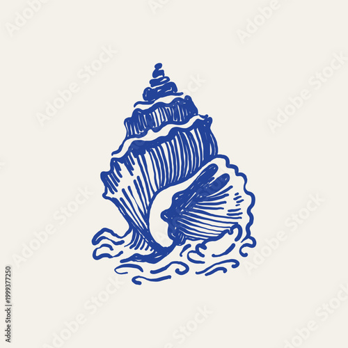 Ocean and sea-themed vector illustrations. Includes waves, marine animals, shells, boats, and underwater elements. Perfect for summer designs and nature projects.