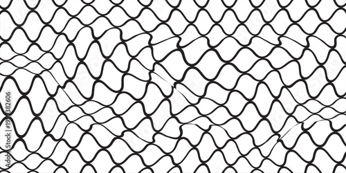 Mesh texture for fishing nets. Seamless pattern for sportswear or soccer goal, volleyball net, basketball hoop, hockey, athletics. Abstract net white background for sports. eps 10